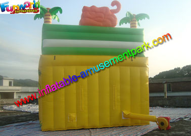 Colorfully Tiger Commercial Inflatable Slide Dry Slide Slip With PVC Vinyl