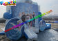 Frozen Carriage Inflatable Bouncer Slide Air Bouncy Castle With Plato Material