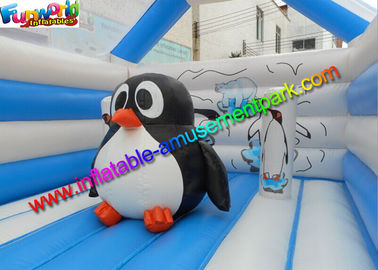 Funny Big Custom Penguin Inflatable Jumping House 5m x 4m x 3.5m