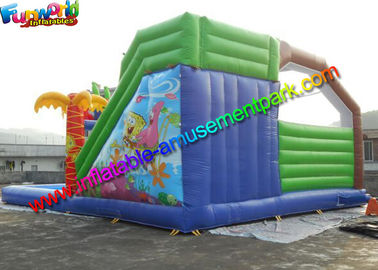 0.55mm PVC Spongebob Inflatable Bouncer Slide Pool Durable Outdoor