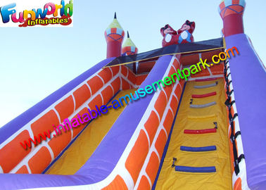 PVC Tarpaulin Inflatable Mickey Bouncy Slide Obstacle Game For Kids