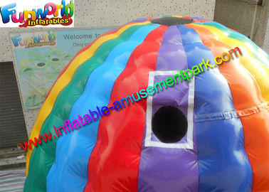 Crazy Disco Dome Commercial Bouncy Castles , Inflatable Music Jumping Castle 5 x 5 Meters