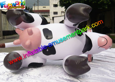 Cute Dairy Cattle Model Advertising Inflatables Cow For Decoration