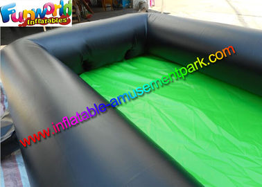 50m Single Lane Inflatable Water City Slides , Crazy Inflatable Splash Wet Slide