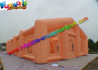 Orange Big Inflatable Party Tent for Wedding , 0.4mm PVC Tarpaulin