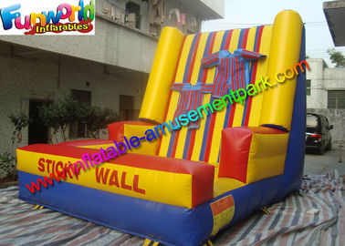 Kids Inflatable Sports Games Hot Sticky Velcro Wall Game With Logo Printing