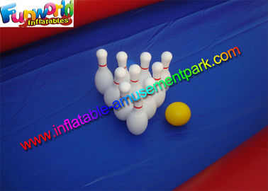 Customized Indoor Inflatable Bowling Alley Game With Bowl and Ball For Kids