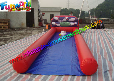 Customized Indoor Inflatable Bowling Alley Game With Bowl and Ball For Kids