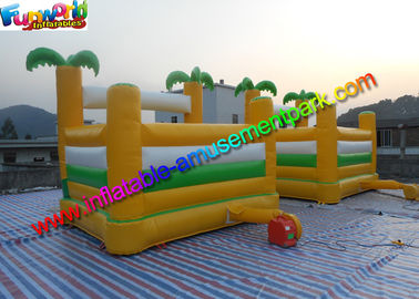 Popular Palm Tree Commercial Bouncy Castles Inflatable Bouncer House 4m x 4m x 3.5m