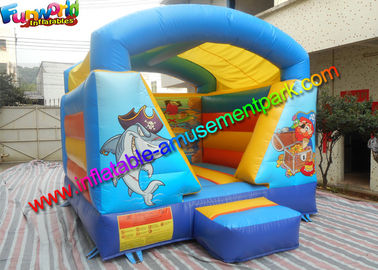 Garden Pirate Inflatable Moonwalk Castle , Mini Jumping House With PVC