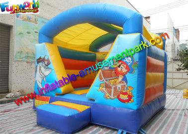 Garden Pirate Inflatable Moonwalk Castle , Mini Jumping House With PVC