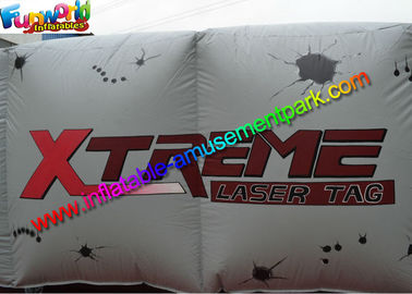 Crazy Laser Tag Maze Inflatable Sport Games With White Color PVC Tarpaulin