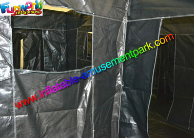 Crazy Laser Tag Maze Inflatable Sport Games With White Color PVC Tarpaulin