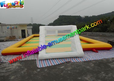 Sewed Inflatable Sports Games Soapy Football Field 20m X 10m