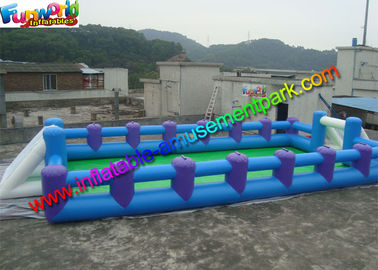 Human Table Soapy Inflatable Soccer Field Football Court Arena 16m X 8m