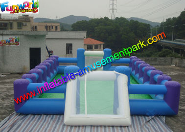 Human Table Soapy Inflatable Soccer Field Football Court Arena 16m X 8m