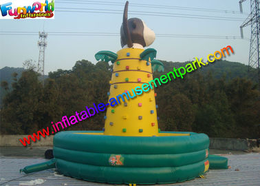 Customized Inflatable Rock Climbing Wall Sport Climbing Games Outdoor