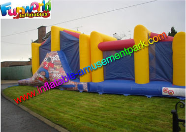 Outdoor EN14690 Inflatables Obstacle Course Colorful Inflatable Obstacle Tunnel