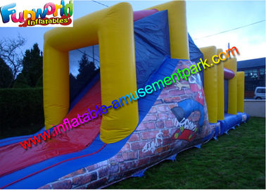 Outdoor EN14690 Inflatables Obstacle Course Colorful Inflatable Obstacle Tunnel