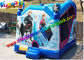 Hot Frozen Combo Slide Inflatable , Inflatable Jumping Slide With PVC