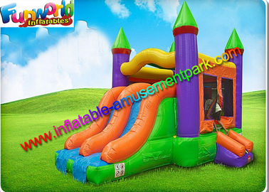 Outdoor Moonwalk Bouncer Slide Strong PVC Tarpaulin Combo For Kids