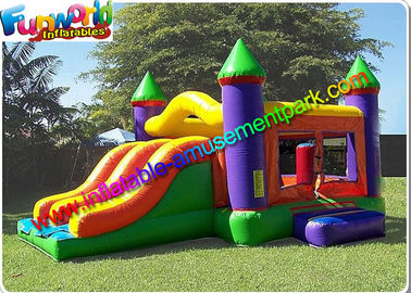 Outdoor Moonwalk Bouncer Slide Strong PVC Tarpaulin Combo For Kids