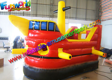 Pirate Boat Commercial Bouncy Castles , Children Inflatable Bounce House