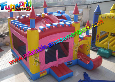 Trink Bell Vinyl Inflatable Bouncy Slide , Inflatable Combo Jumping Castle