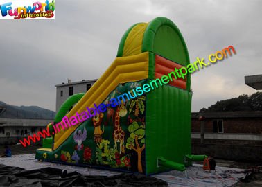 Forest Jungle Commercial Inflatable Slide Slip Water Proof And Fire Retardant