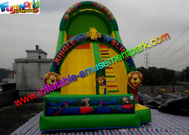 Forest Jungle Commercial Inflatable Slide Slip Water Proof And Fire Retardant