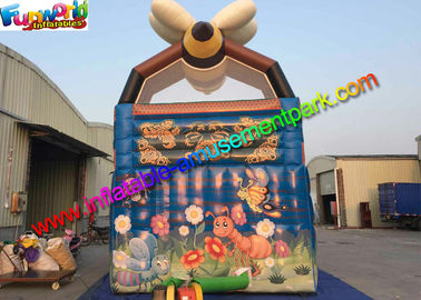 Bee Commercial Inflatable Slide With Full Printing , inflatable slip and slide