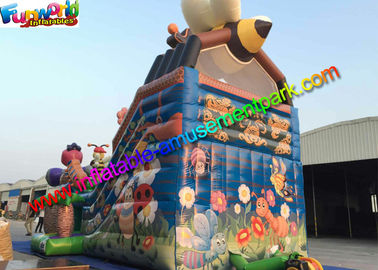 Bee Commercial Inflatable Slide With Full Printing , inflatable slip and slide