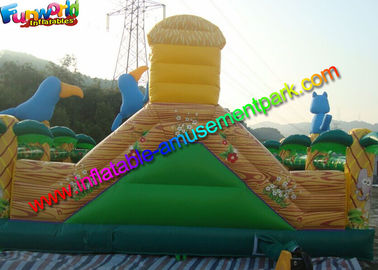 Elephant Commercial Bouncy Castles , Bouncy Castles House With Fully Printing