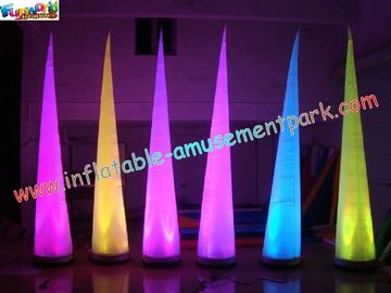 Inflatable Lighting Decoration Cone with LED changing light use for party, club,event