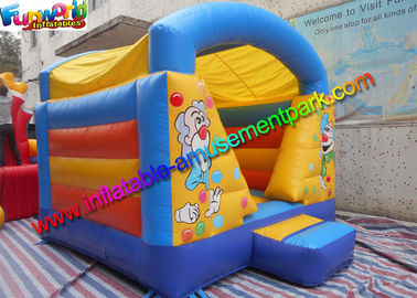 Garden Clown Balloon Inflatable Bounce House , PVC inflatable Jumping Castles For Kids