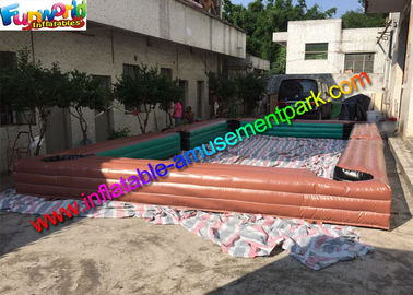 Custom Inflatable Sports Games , Inflatable Billiards Table With Snooker Soccer Ball