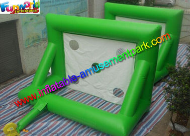 Inflatable Football Goal , Shoot Goal Inflatable Soccer Arena With 4m x 3m