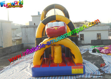 Popular Car Inflatables Obstacle Course , Tunnel Inflatable Obstacle With Lead Free