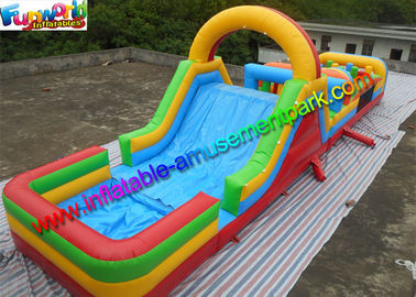 Customized Interactive Inflatable Obstacle Course Game With Inflated Pool