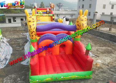 Customized Jungle Interactive inflatable obstacle course for adults With 18m