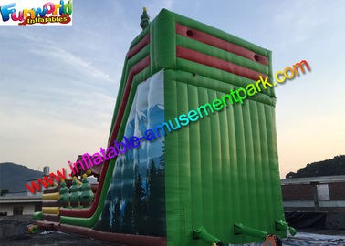 Hot Jungle Zip Line Commercial Inflatable Slide 18m x 6m x 9m Size