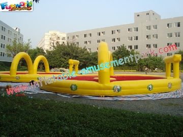 PVC Inflatable Sports Games Race Track , Inflatable Car Race Track