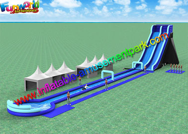 Exciting big water pool inflatable water slide with swimming pool , bounce house jumpers