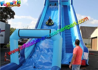 Exciting big water pool inflatable water slide with swimming pool , bounce house jumpers