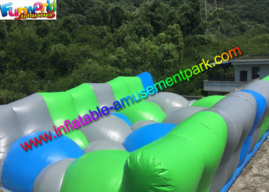 Vinyl Inflatable Obstacle Course Jump Around / Jumping Obstacle Track Inflatables