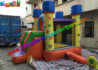 Mini Inflatable Bouncer House , Kids Inflatable Bouncer With Small Slide