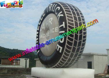 Giant Inflatable Tyre Model , Promotional Inflatable Tyre Balloon Display