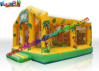 Good Quality Inflatable Jungle Combo , PVC Inflatable Castle Bouncer With Slide For Sale