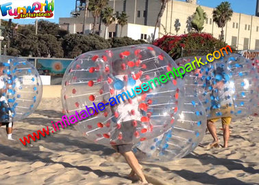 Colorful TPU Inflatable Bumper Ball , Zorb Bubble Soccer Ball For Humans