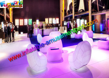 Blow Up Wedding and Event Sofa Chair, LED Lighting Inflatable Furniture, Outdoor Party Air Sealed Chair